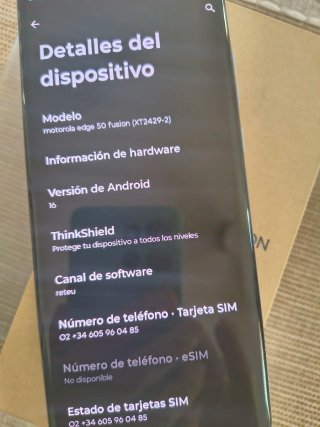 Motorola Edge 50 Fusion Caja y Accesorios