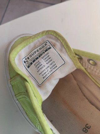Scarpe Superga Verdi/Gialle Tg 38