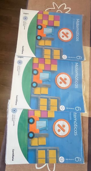 Libros matemáticas sexto de primaria, santillana