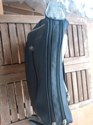Bolso negro y gris
