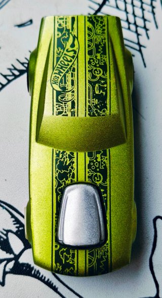 Coche Hot Wheels Power Rev Apptivity Verde