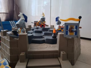 2x1 Playmobil Caballeros Medieval +Fortaleza Escud