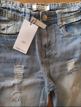 Pantaloncino jeans nuovo bimbo 9/10 anni