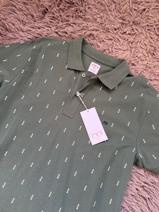 Polo Milano Verde Estampado