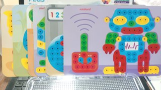 Jogo Educativo Miniland Pegs 15mm +160 Mosaico