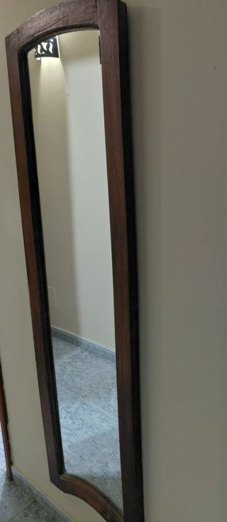 Espejo de pared grande madera