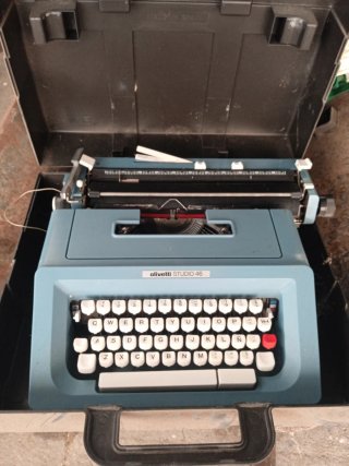 Olivetti Studio 46 Máquina de Escribir Azul