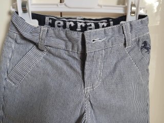 Pantaloni eleganti a righe Ferrari