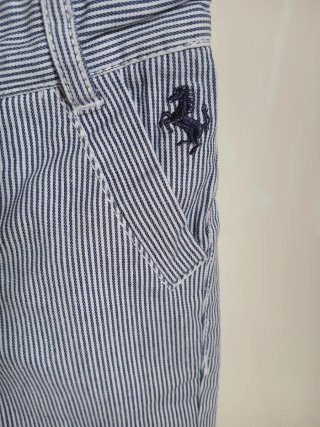 Pantaloni eleganti a righe Ferrari