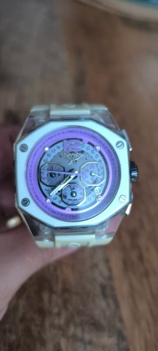 Reloj Carrera Blanco y Morado