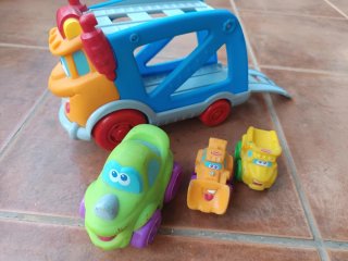 Playskool Camión Transportador + 3 Coches