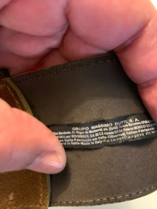 Cinturón Massimo Dutti rayas azul y blanco
