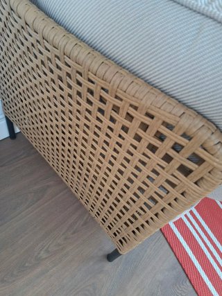 Sofá de rafia para terraza nuevo a estrenar