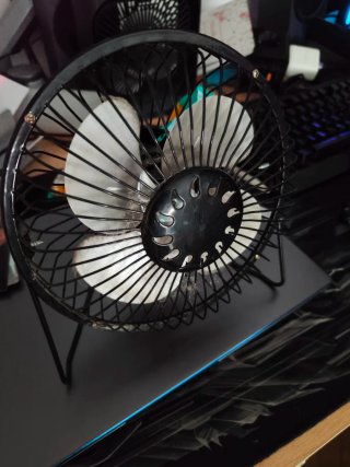 Ventilador Escritorio Negro