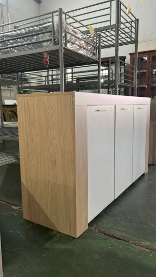 Aparador moderno blanco y madera precio 130€