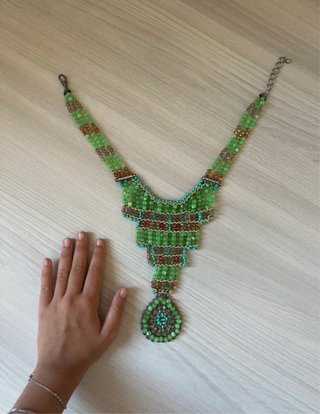Collana statement perline boho stile egiziano