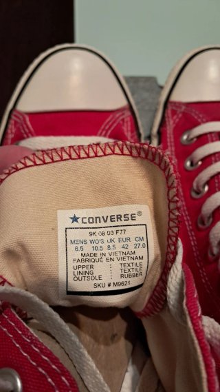 Converse All Star Hombre Rojas