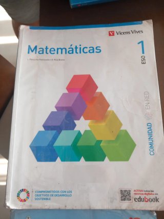Libro  de matemáticas 1 E.S.O
