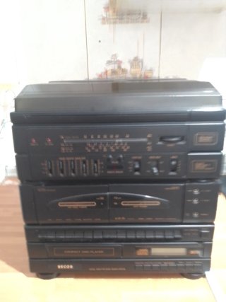 Minicadena Tocadiscos Negra
