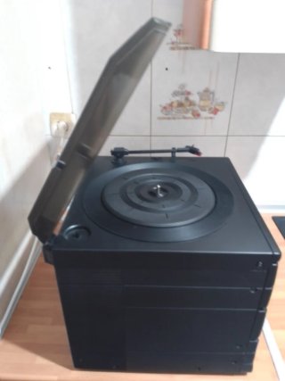 Minicadena Tocadiscos Negra