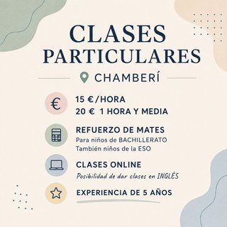 Clases presenciales de mates BACHILLERATO o ESO.