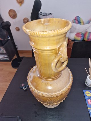 Jarrón Cerámica Terracota Decorado