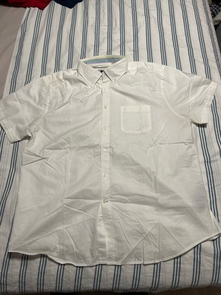 Camisa Pedro del Hierro Blanca Manga Corta