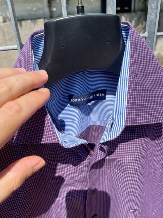 Camicia Tommy Hilfiger  - manica corta - viola