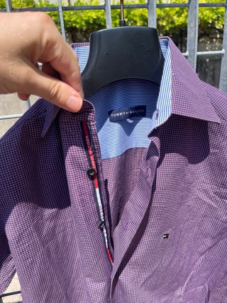 Camicia Tommy Hilfiger  - manica corta - viola