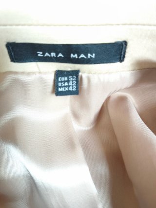 Chaqueta americana hombre talla 52 beige. Zara