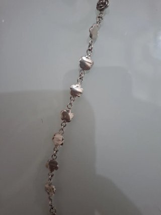Pulsera Plata Flores