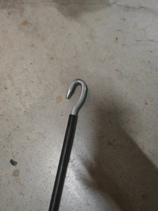 Manivela Toldo Negra 150cm