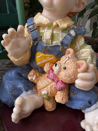 Muñeco Resina Antiguo Coleccionismo