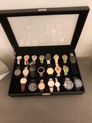 Scatola porta orologi 24 posti