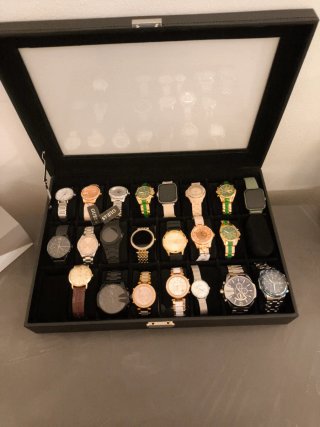 Scatola porta orologi 24 posti