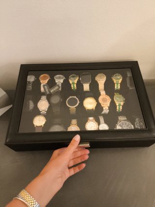 Scatola porta orologi 24 posti