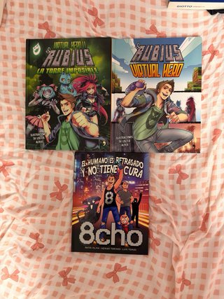 PACK 3 LIBROS VIRTUAL HERO RUBIUS Y 8CHO