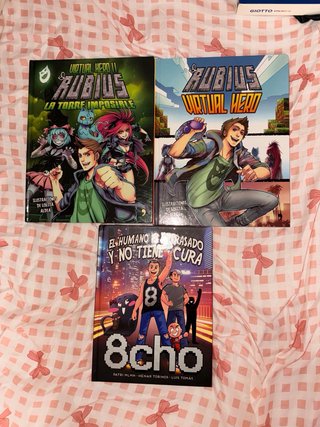 PACK 3 LIBROS VIRTUAL HERO RUBIUS Y 8CHO
