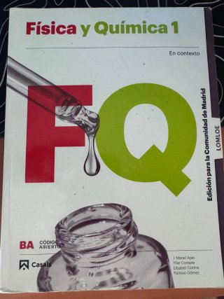 Física y química, 1 BA