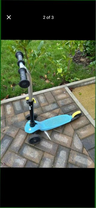 Patinete infantil 3 ruedas azul