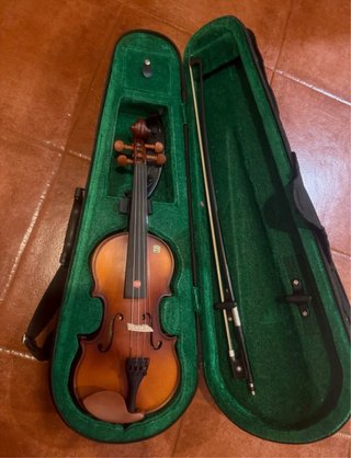 Violín 3/4 para niño con funda y arco