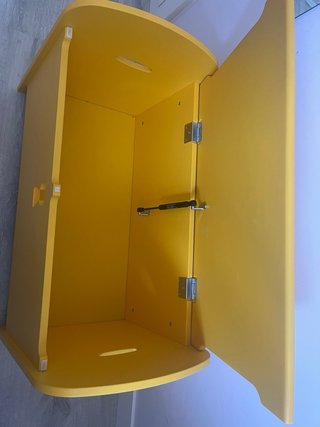Baúl infantil madera amarillo Ikea