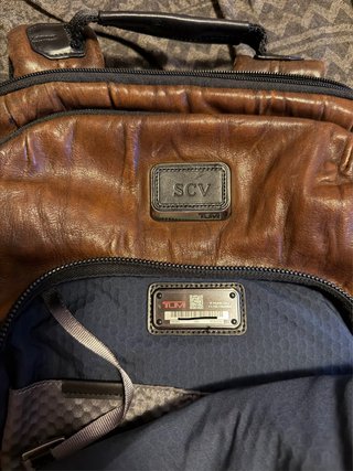 Mochila Tumi Alpha Bravo Knox Cuero Marrón