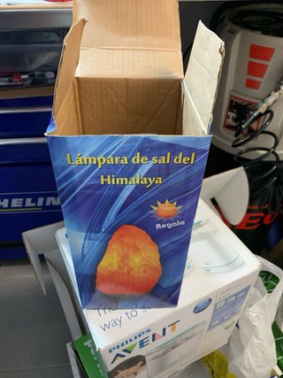 Lámpara de sal del Himalaya