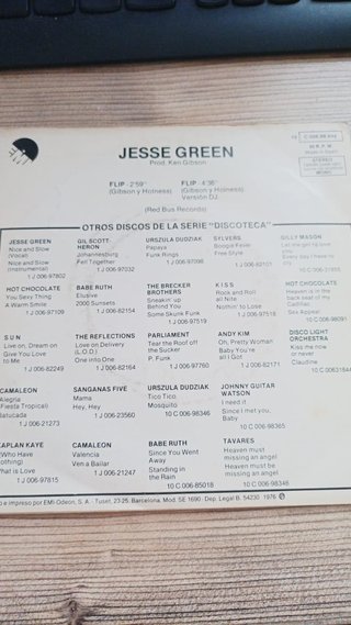 Vinilo single Jesse Green Flip Partes 1 y 2