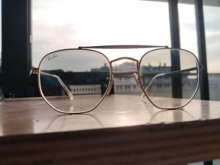 Gafas de sol Ray-Ban Aviator Doradas y Azules