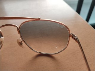 Gafas de sol Ray-Ban Aviator Doradas y Azules