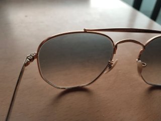 Gafas de sol Ray-Ban Aviator Doradas y Azules