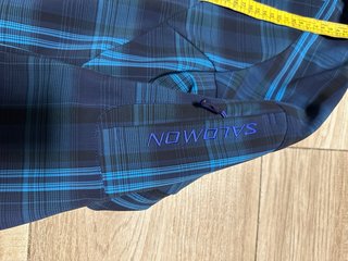 Anorak cuadros azul y turquesa mujer