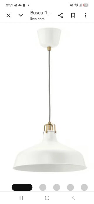 Lámpara de techo IKEA Ranarp